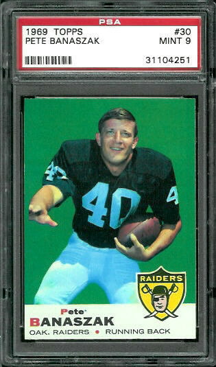 Pete Banaszak - 1969 Topps #30 - PSA 9