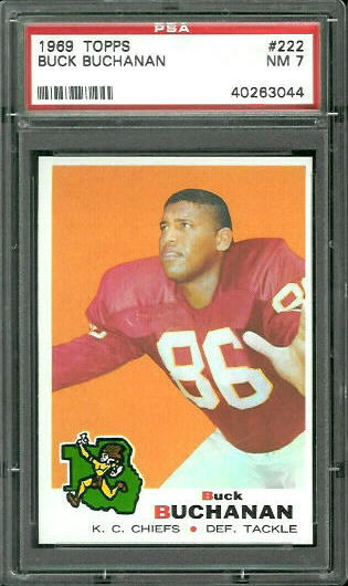 Buck Buchanan - 1969 Topps #222 - PSA 7
