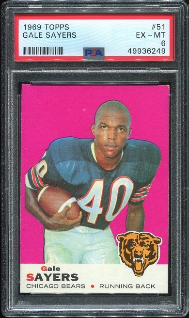 1969 Topps #51 - Gale Sayers - PSA 6