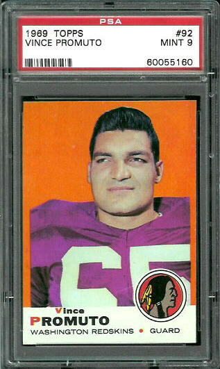 Vince Promuto - 1969 Topps #92 - PSA 9