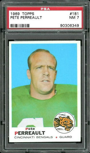 1969 Topps #181 - Pete Perreault - PSA 7