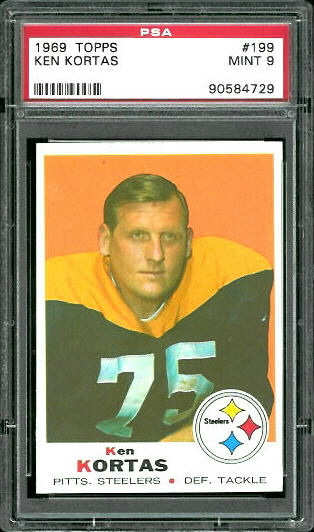 Ken Kortas - 1969 Topps #199 - PSA 9