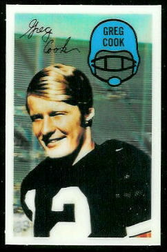 Greg Cook - 1970 Kelloggs #60 - nm-mt