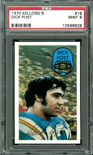 Dick Post - 1970 Kelloggs #19 - PSA 9