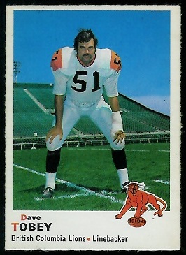Dave Tobey - 1970 O-Pee-Chee CFL #27 - nm+