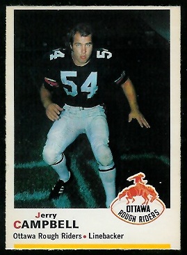 Jerry Campbell - 1970 O-Pee-Chee CFL #45 - ex