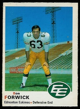 Ron Forwick - 1970 O-Pee-Chee CFL #54 - nm