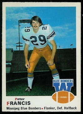 Peter Francis - 1970 O-Pee-Chee CFL #63 - nm+