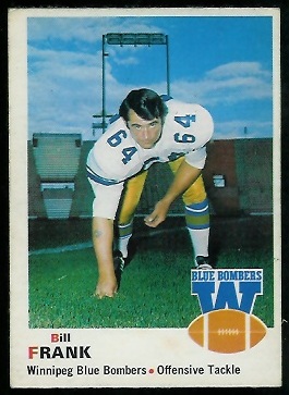 Bill Frank - 1970 O-Pee-Chee CFL #64 - exmt