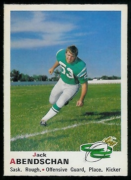 Jack Abendschan - 1970 O-Pee-Chee CFL #84 - nm+