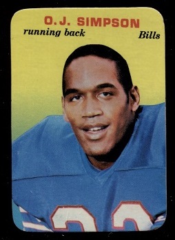 O.J. Simpson - 1970 Topps Super Glossy #22 - ex
