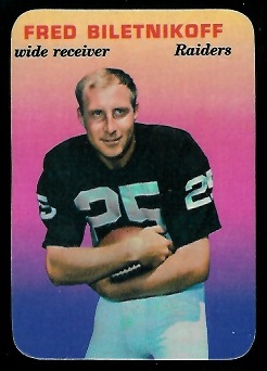 Fred Biletnikoff - 1970 Topps Super Glossy #32 - nm