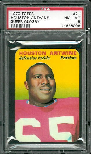 Houston Antwine - 1970 Topps Super Glossy #21 - PSA 8