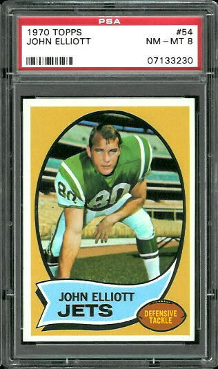 John Elliott - 1970 Topps #54 - PSA 8