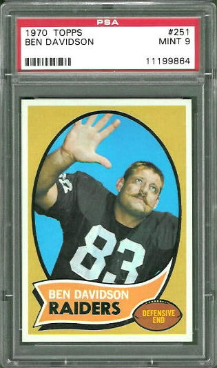 Ben Davidson - 1970 Topps #251 - PSA 9