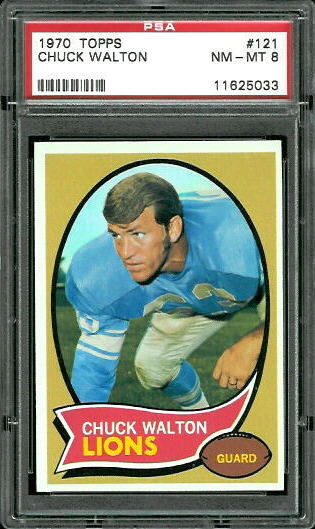 Chuck Walton - 1970 Topps #121 - PSA 8
