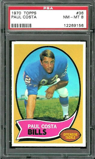 Paul Costa - 1970 Topps #36 - PSA 8