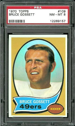 Bruce Gossett - 1970 Topps #109 - PSA 8