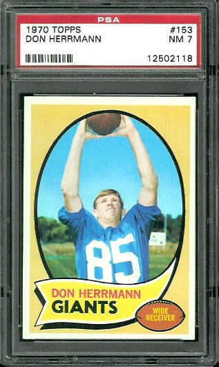 Don Herrmann - 1970 Topps #153 - PSA 7