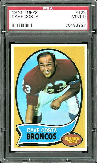 Dave Costa - 1970 Topps #122 - PSA 9