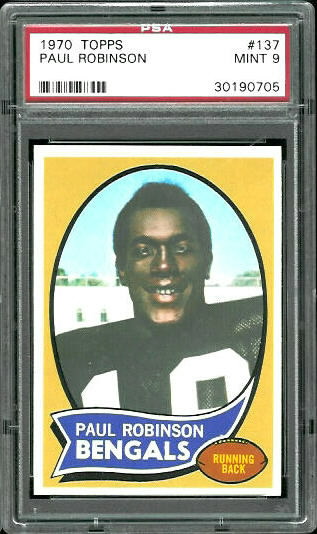 Paul Robinson - 1970 Topps #137 - PSA 9