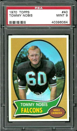 Tommy Nobis - 1970 Topps #40 - PSA 9