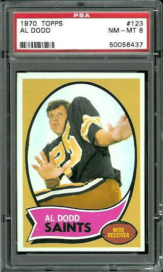 Al Dodd - 1970 Topps #123 - PSA 8