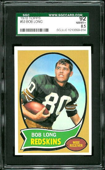 Bob Long - 1970 Topps #53 - SGC 92