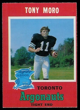 Tony Moro - 1971 O-Pee-Chee CFL #11 - nm oc