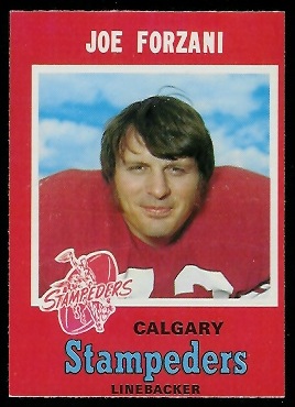 Joe Forzani - 1971 O-Pee-Chee CFL #121 - nm oc