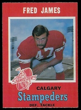 Fred James - 1971 O-Pee-Chee CFL #127 - nm oc