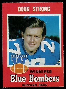 Doug Strong - 1971 O-Pee-Chee CFL #17 - exmt