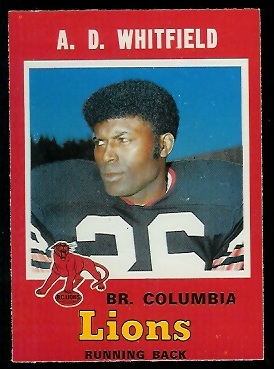 A.D. Whitfield - 1971 O-Pee-Chee CFL #35 - nm
