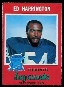 Ed Harrington - 1971 O-Pee-Chee CFL #4 - nm