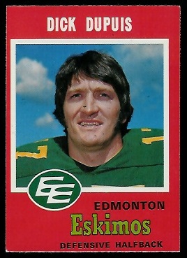 Dick Dupuis - 1971 O-Pee-Chee CFL #54 - exmt
