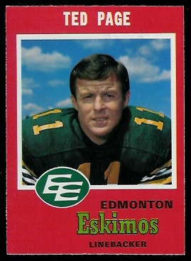 Ted Page - 1971 O-Pee-Chee CFL #59 - nm