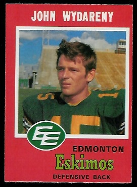John Wydareny - 1971 O-Pee-Chee CFL #60 - exmt