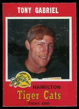 Tony Gabriel - 1971 O-Pee-Chee CFL #71 - exmt