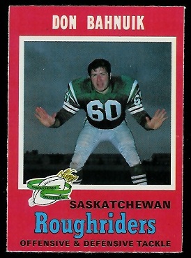 Don Bahnuik - 1971 O-Pee-Chee CFL #91 - nm