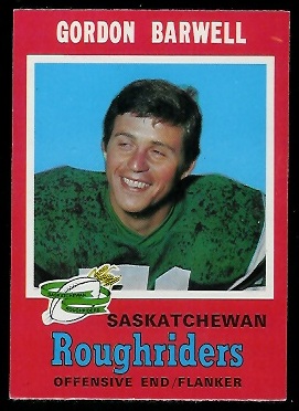 Gordon Barwell - 1971 O-Pee-Chee CFL #93 - nm+