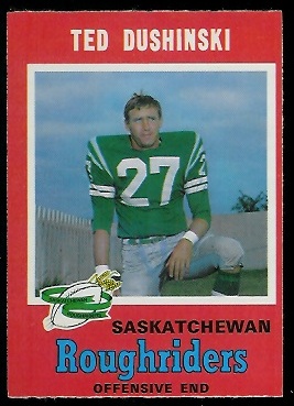 Ted Dushinski - 1971 O-Pee-Chee CFL #96 - nm oc