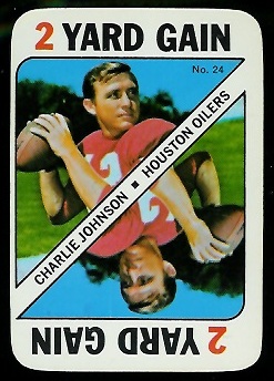 1971 Topps Game #24 - Charley Johnson - nm oc