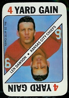 Len Dawson - 1971 Topps Game #25 - exmt
