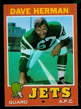 Dave Herman - 1971 Topps #124 - nm+