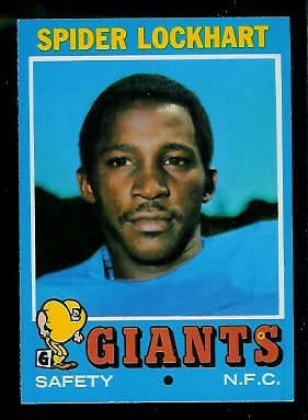 Spider Lockhart - 1971 Topps #128 - nm