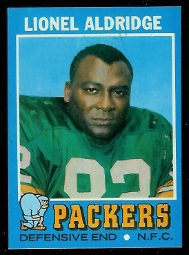 Lionel Aldridge - 1971 Topps #28 - nm
