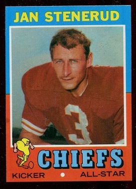 Jan Stenerud - 1971 Topps #61 - nm