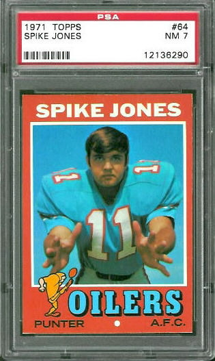 Spike Jones - 1971 Topps #64 - PSA 7