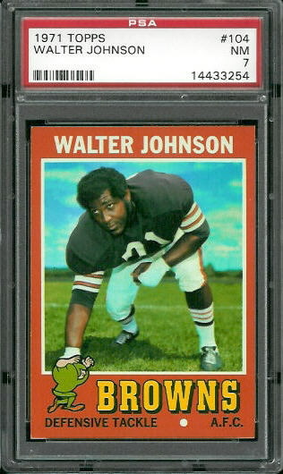 Walter Johnson - 1971 Topps #104 - PSA 7