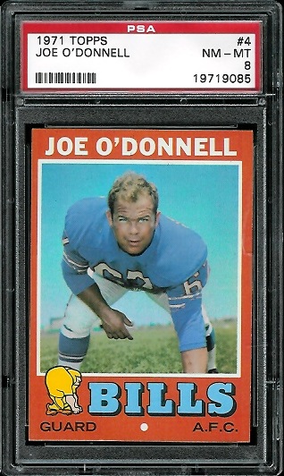 Joe O'Donnell - 1971 Topps #4 - PSA 8